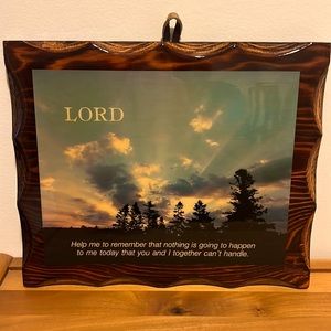 1970’s - WOOD PICTURE - LORD Help Me Remember
